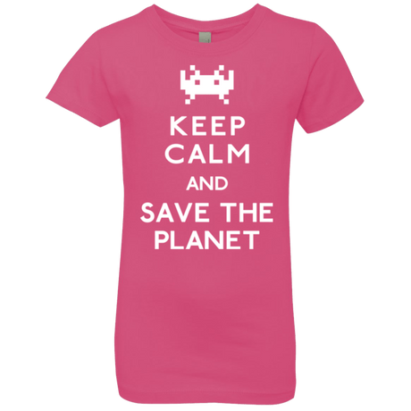 T-Shirts Hot Pink / YXS Save the planet Girls Premium T-Shirt