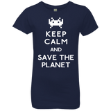 T-Shirts Midnight Navy / YXS Save the planet Girls Premium T-Shirt