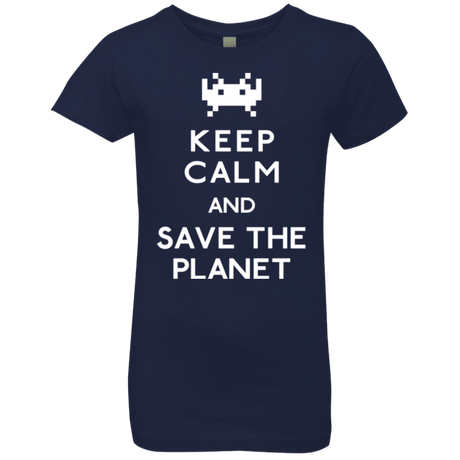 T-Shirts Midnight Navy / YXS Save the planet Girls Premium T-Shirt