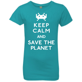 T-Shirts Tahiti Blue / YXS Save the planet Girls Premium T-Shirt