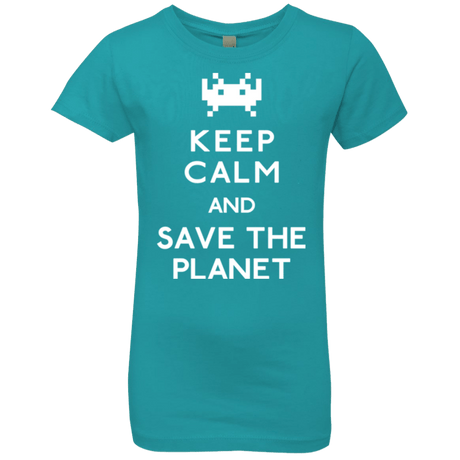 T-Shirts Tahiti Blue / YXS Save the planet Girls Premium T-Shirt
