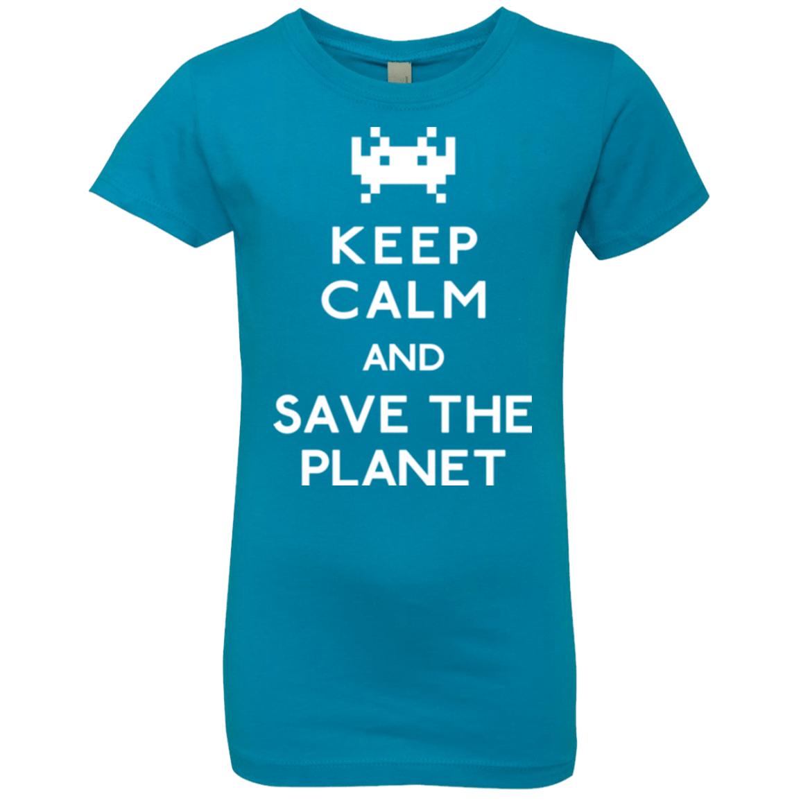 T-Shirts Turquoise / YXS Save the planet Girls Premium T-Shirt
