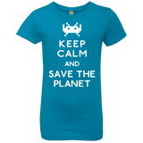 T-Shirts Turquoise / YXS Save the planet Girls Premium T-Shirt
