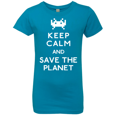 T-Shirts Turquoise / YXS Save the planet Girls Premium T-Shirt