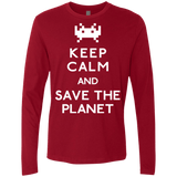 T-Shirts Cardinal / Small Save the planet Men's Premium Long Sleeve