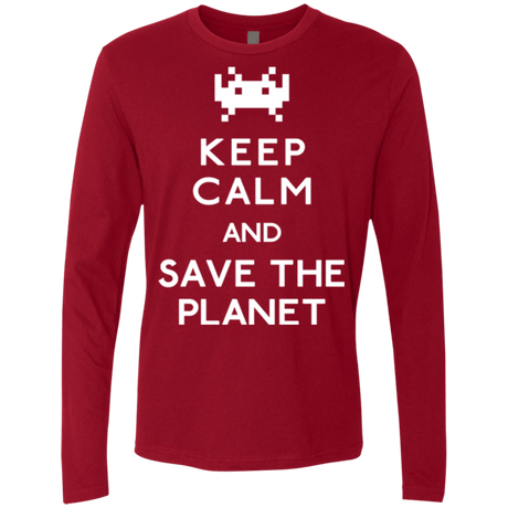 T-Shirts Cardinal / Small Save the planet Men's Premium Long Sleeve