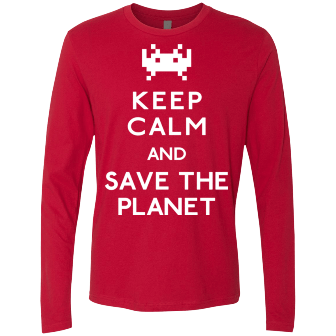 T-Shirts Red / Small Save the planet Men's Premium Long Sleeve