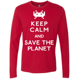T-Shirts Red / Small Save the planet Men's Premium Long Sleeve