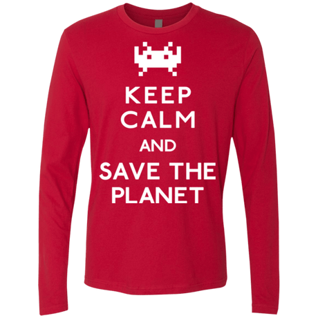 T-Shirts Red / Small Save the planet Men's Premium Long Sleeve
