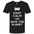 T-Shirts Black / X-Small Save the planet Men's Premium V-Neck