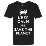 T-Shirts Black / X-Small Save the planet Men's Premium V-Neck