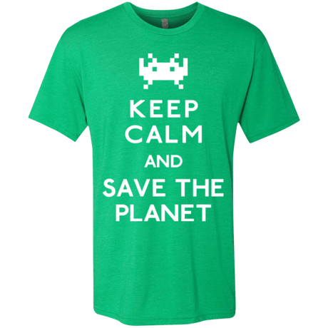 T-Shirts Envy / Small Save the planet Men's Triblend T-Shirt