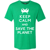 T-Shirts Envy / Small Save the planet Men's Triblend T-Shirt