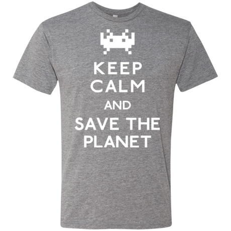 T-Shirts Premium Heather / Small Save the planet Men's Triblend T-Shirt