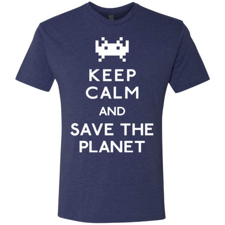 T-Shirts Vintage Navy / Small Save the planet Men's Triblend T-Shirt