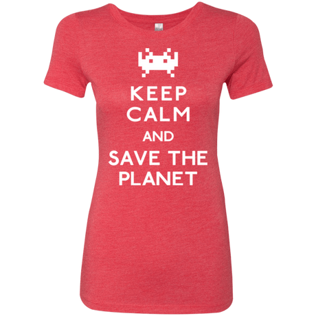 T-Shirts Vintage Red / Small Save the planet Women's Triblend T-Shirt