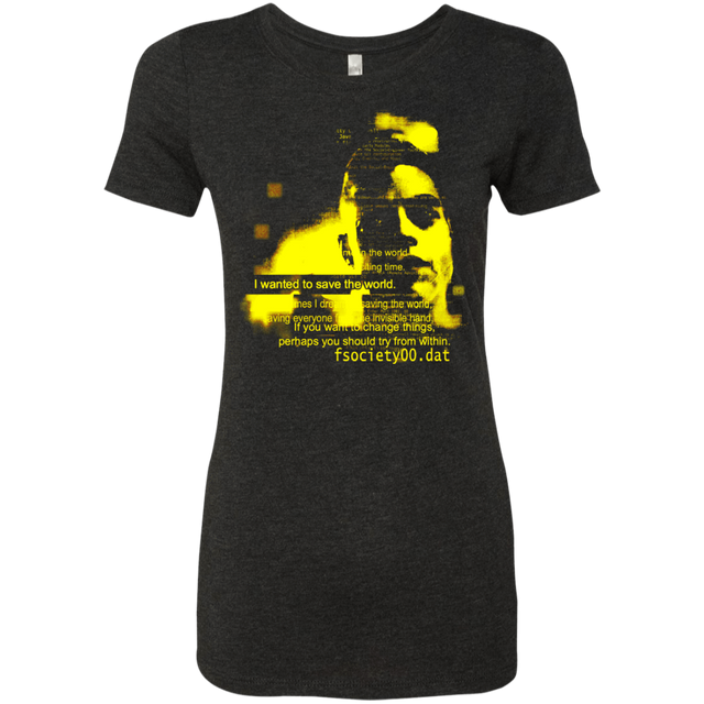 T-Shirts Vintage Black / S Save the World Women's Triblend T-Shirt