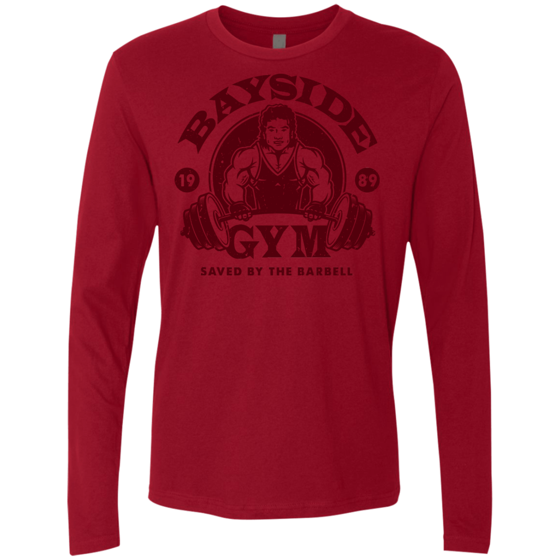 T-Shirts Cardinal / Small SAVED BY THE BARBELL Men's Premium Long Sleeve