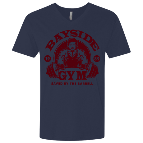T-Shirts Midnight Navy / X-Small SAVED BY THE BARBELL Men's Premium V-Neck