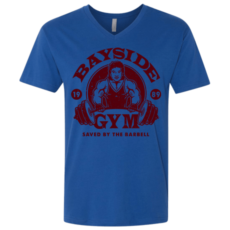 T-Shirts Royal / X-Small SAVED BY THE BARBELL Men's Premium V-Neck