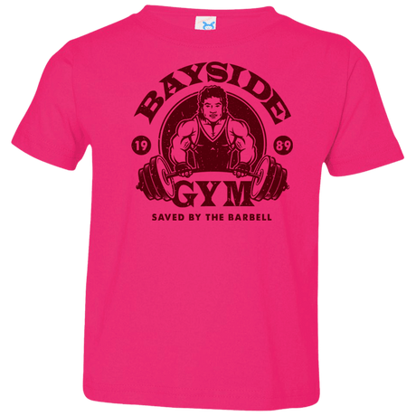 T-Shirts Hot Pink / 2T SAVED BY THE BARBELL Toddler Premium T-Shirt