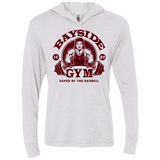 T-Shirts Heather White / X-Small SAVED BY THE BARBELL Triblend Long Sleeve Hoodie Tee