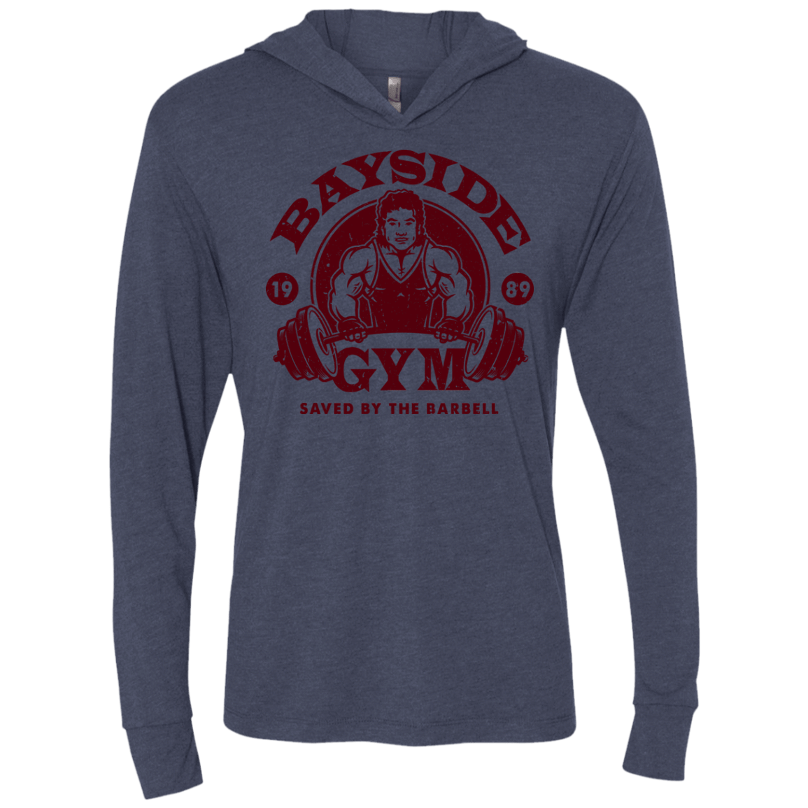 T-Shirts Vintage Navy / X-Small SAVED BY THE BARBELL Triblend Long Sleeve Hoodie Tee