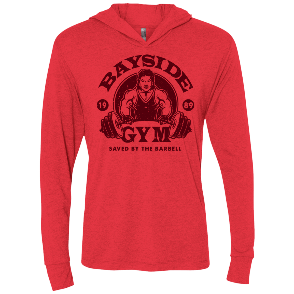 T-Shirts Vintage Red / X-Small SAVED BY THE BARBELL Triblend Long Sleeve Hoodie Tee