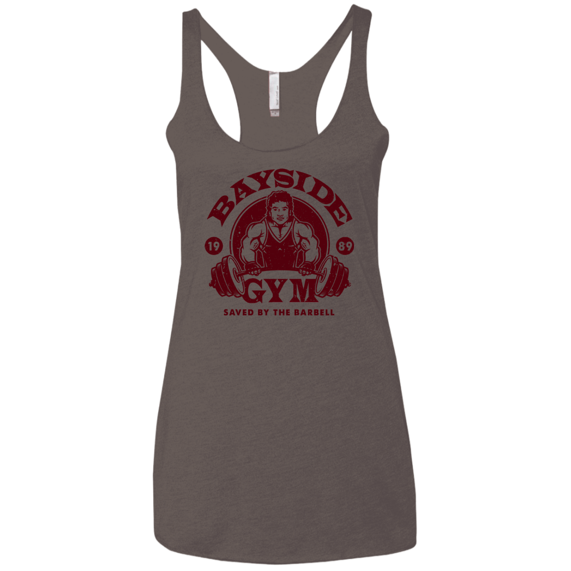 T-Shirts Macchiato / X-Small SAVED BY THE BARBELL Women's Triblend Racerback Tank