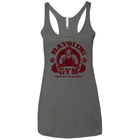 T-Shirts Premium Heather / X-Small SAVED BY THE BARBELL Women's Triblend Racerback Tank