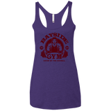 T-Shirts Purple / X-Small SAVED BY THE BARBELL Women's Triblend Racerback Tank
