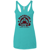 T-Shirts Tahiti Blue / X-Small SAVED BY THE BARBELL Women's Triblend Racerback Tank