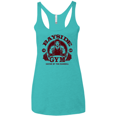 T-Shirts Tahiti Blue / X-Small SAVED BY THE BARBELL Women's Triblend Racerback Tank