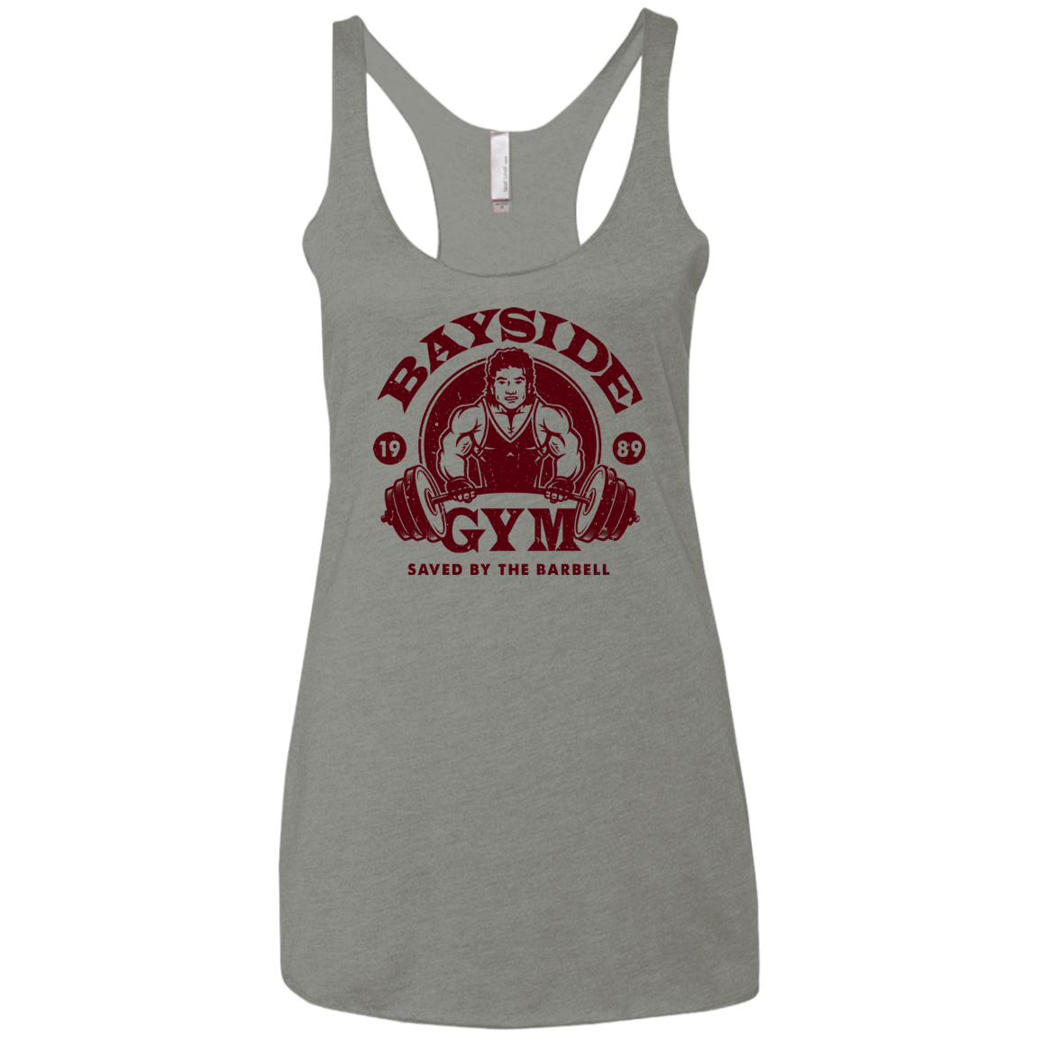 T-Shirts Venetian Grey / X-Small SAVED BY THE BARBELL Women's Triblend Racerback Tank