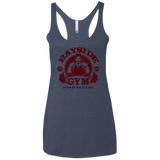 T-Shirts Vintage Navy / X-Small SAVED BY THE BARBELL Women's Triblend Racerback Tank