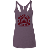 T-Shirts Vintage Purple / X-Small SAVED BY THE BARBELL Women's Triblend Racerback Tank
