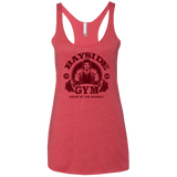 T-Shirts Vintage Red / X-Small SAVED BY THE BARBELL Women's Triblend Racerback Tank