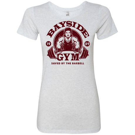 T-Shirts Heather White / Small SAVED BY THE BARBELL Women's Triblend T-Shirt