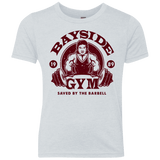 T-Shirts Heather White / YXS SAVED BY THE BARBELL Youth Triblend T-Shirt