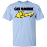 T-Shirts Light Blue / S Sax Machine T-Shirt