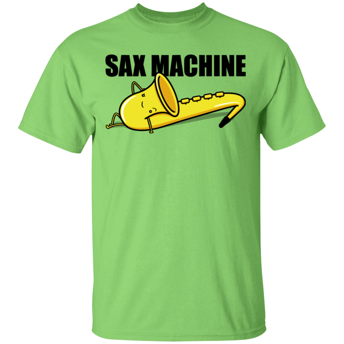 T-Shirts Lime / S Sax Machine T-Shirt