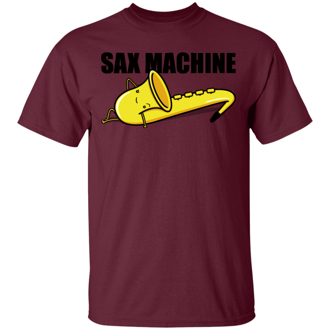 T-Shirts Maroon / S Sax Machine T-Shirt