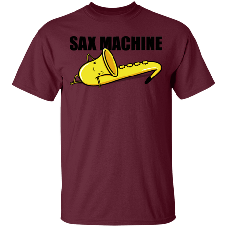 T-Shirts Maroon / S Sax Machine T-Shirt