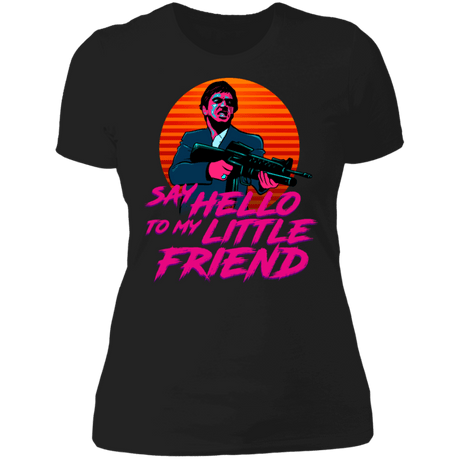 T-Shirts Black / X-Small Say Hello To My Little Friend Women's Premium T-Shirt