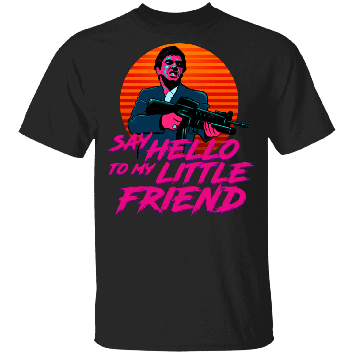 T-Shirts Black / YXS Say Hello To My Little Friend Youth T-Shirt