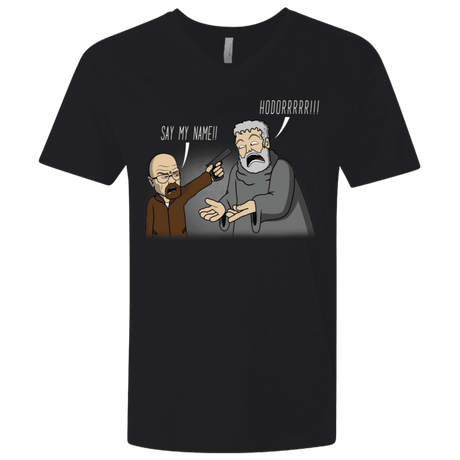 T-Shirts Black / X-Small Say My Name!! Men's Premium V-Neck