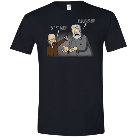 T-Shirts Black / X-Small Say My Name!! Men's Semi-Fitted Softstyle