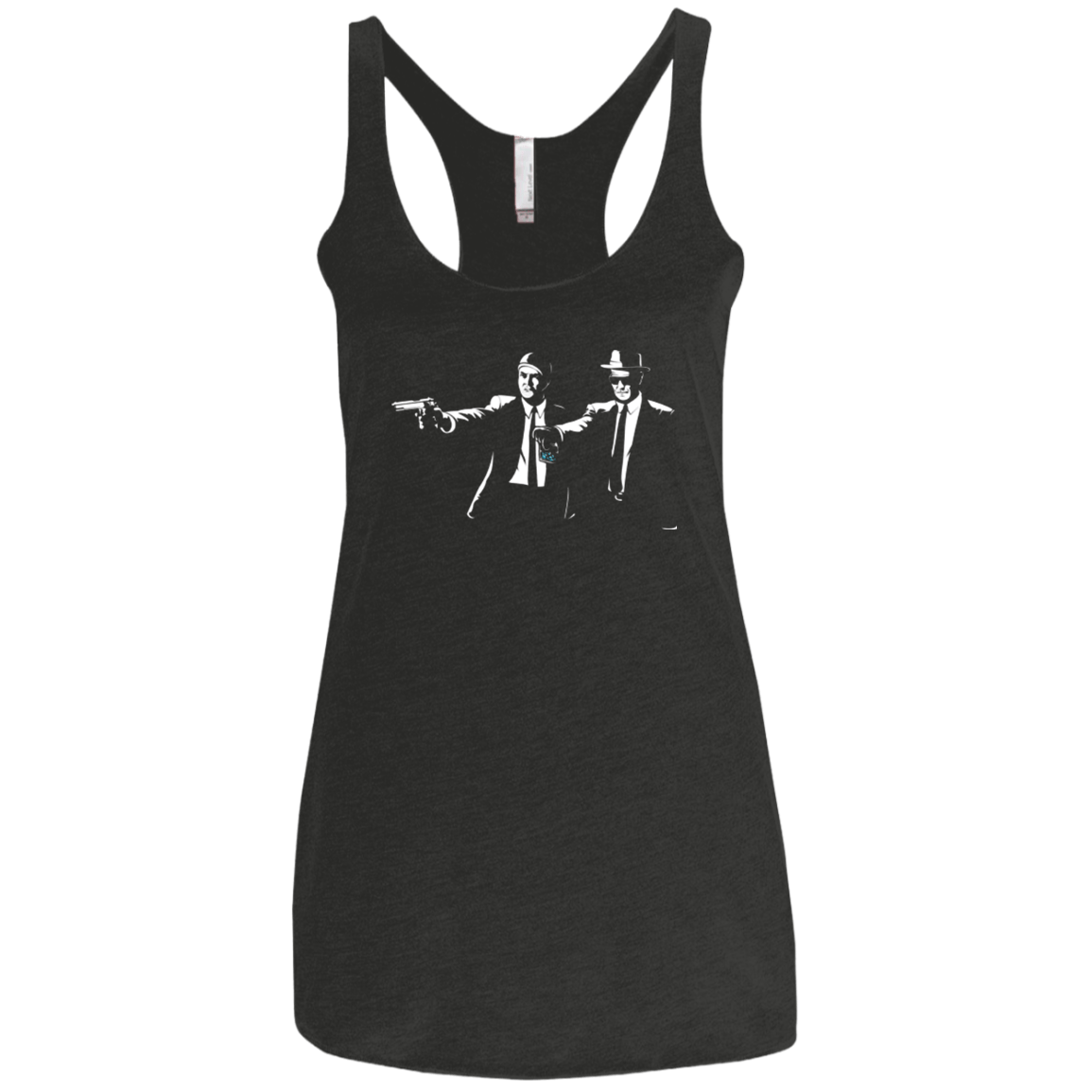 T-Shirts Vintage Black / X-Small SAY MY NAME ONE MORE TIME Women's Triblend Racerback Tank