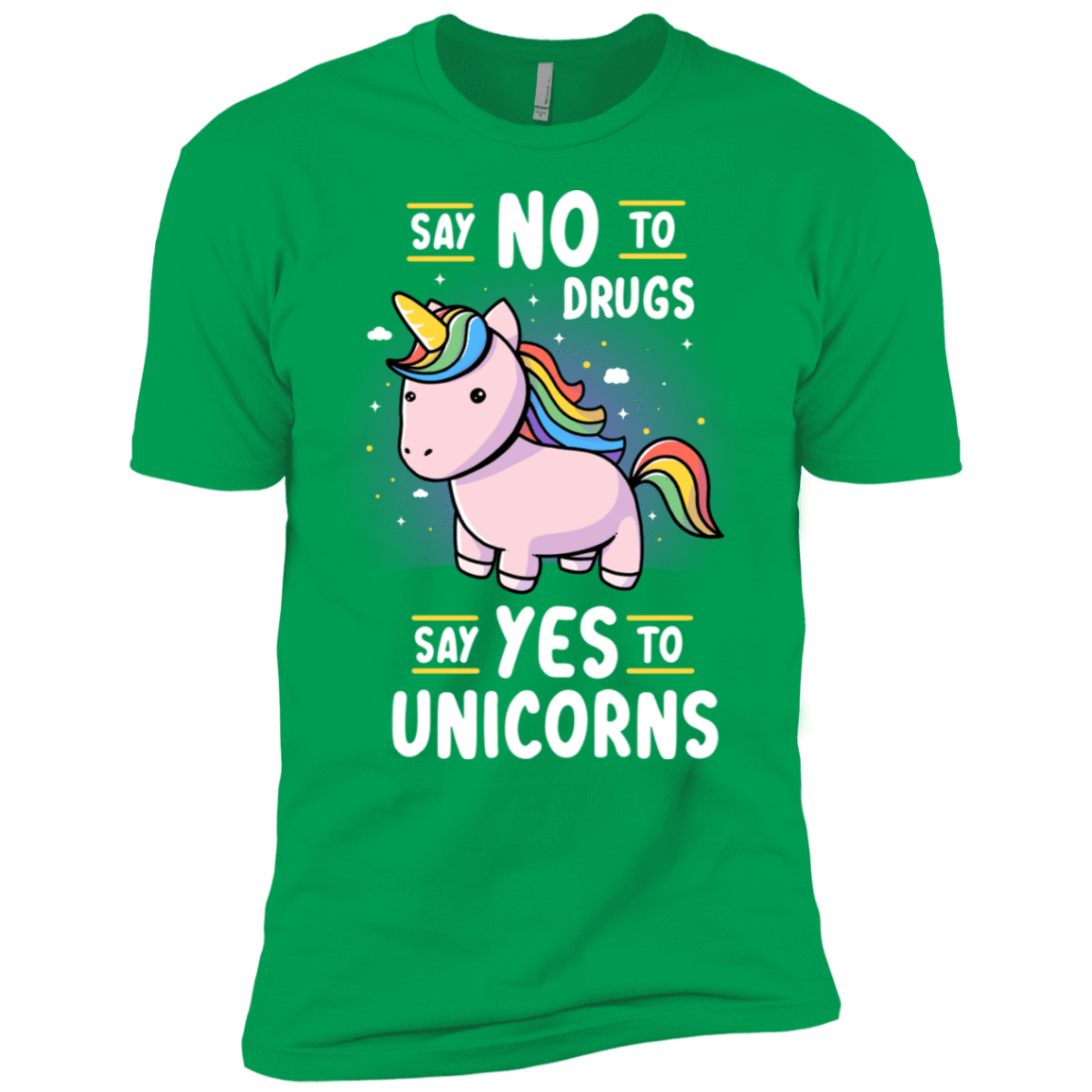 T-Shirts Kelly Green / YXS Say No to Drugs Boys Premium T-Shirt