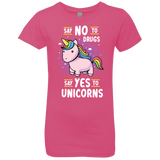 T-Shirts Hot Pink / YXS Say No to Drugs Girls Premium T-Shirt